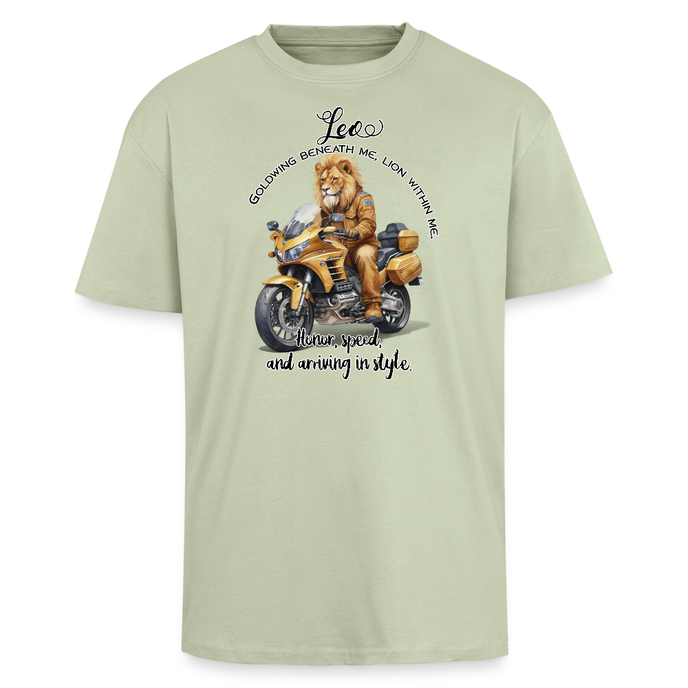 Leijona-motoristi - Paksu Oversized T-paita - vaalean salvianvihreä 