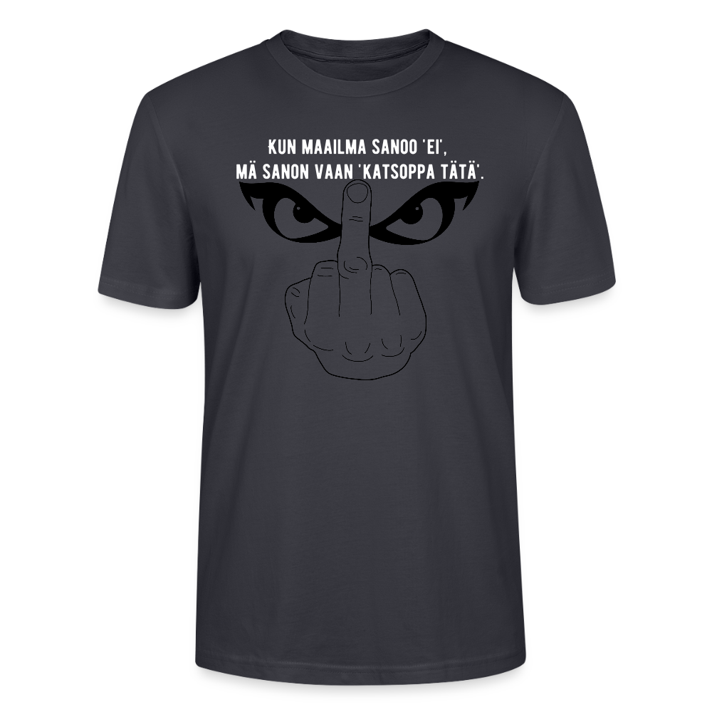 Stanley/Stella CRAFTER unisex t-paita Keskisormi - tummanharmaansininen