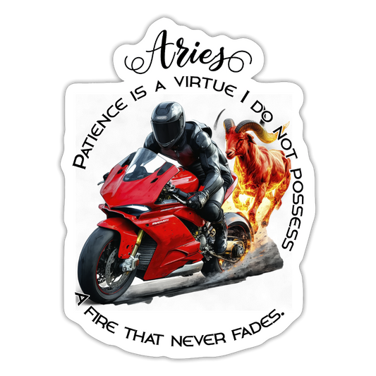 Aries eli Oinas - Tulenjumala Ducati-bikerin horoskooppi, - Tarra - mattavalkoinen
