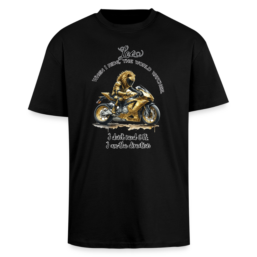 Leijona-motoristi – Kaikkien kuskien kuningas - Paksu Oversized T-paita - musta