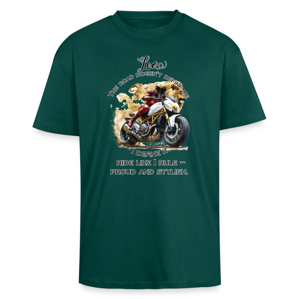 Leijona ei kumarra -printtipaita - Paksu Oversized T-paita - hunter green