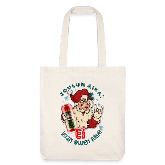 Stanley/Stella heavyweight kierrätetty kangaskassi oulupukki ja Lahden erikoisolut - luonnonvalkoinen