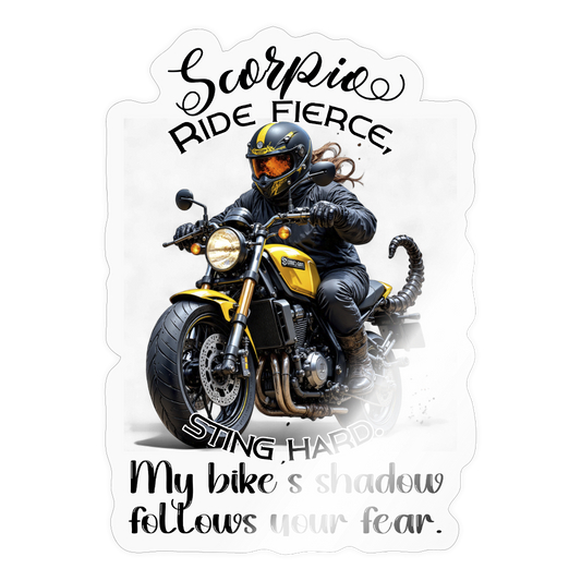 Ride fierce skorpioni – biker editioni - Tarra - läpinäkyvä kiiltävä