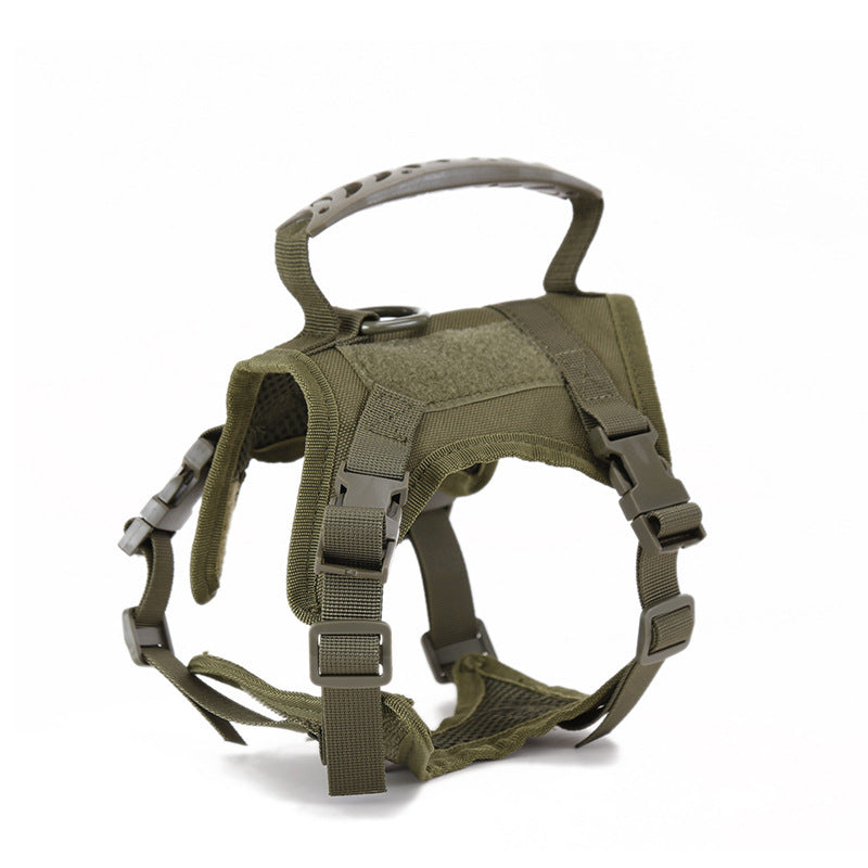 Tactical Cat Harness ja pieni koira, säädettävä valjas ja talutin