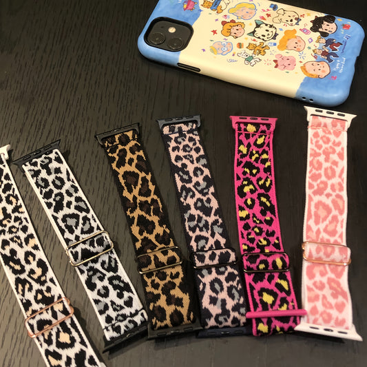 Räjähtävät  Leopardirannekkeet Apple Watchiin – 6-Pakkaus
