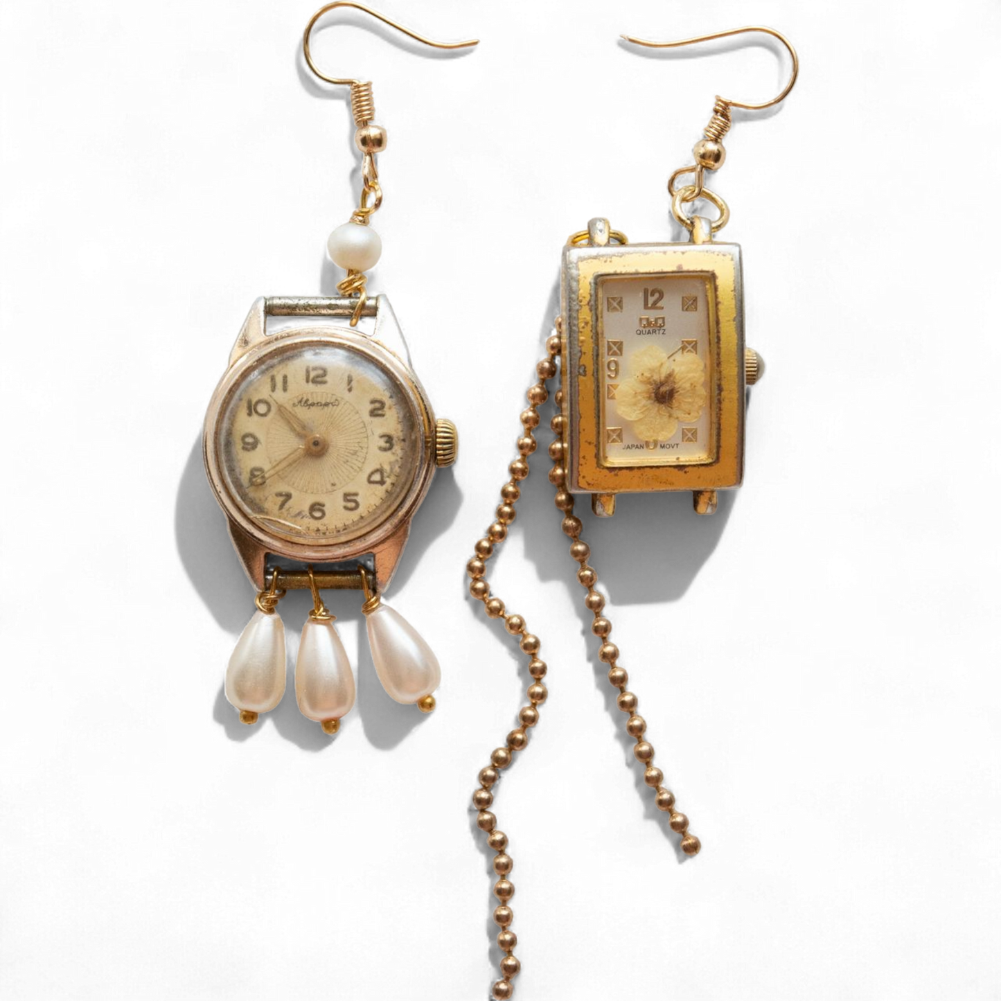 1 kpl - Rannekello korvakorut vintage steampunk - ei parii