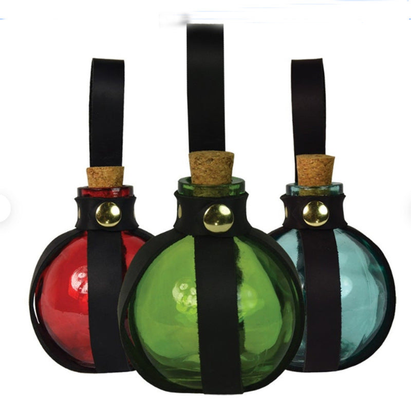 Magic Leather Case Waist-hanging Glass Potion Bottle Pouch