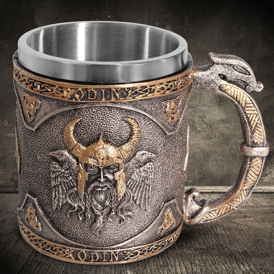 Skull and Viking Wine mug