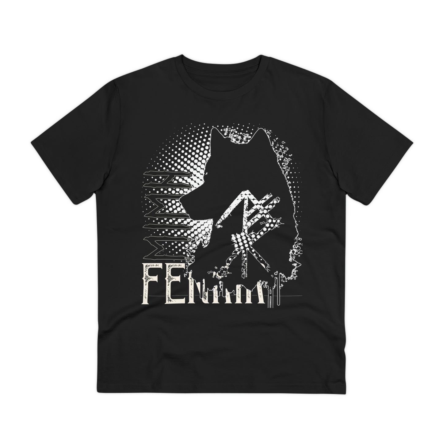 T-shirt unisex eco cotton - wolf Fenrir