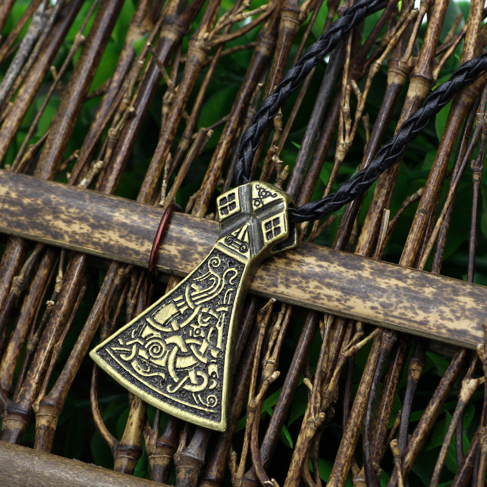 Viking Mamen Ax Necklace