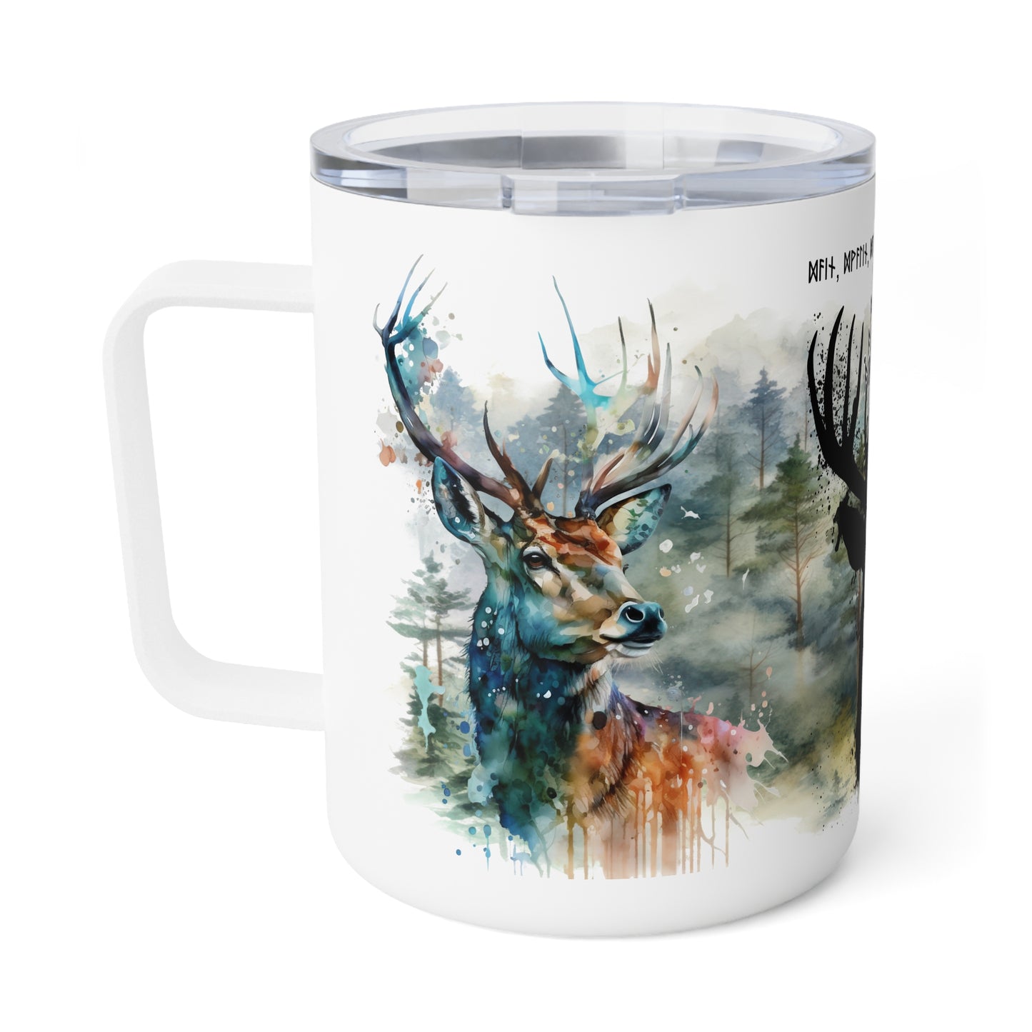 Eristetty muki, 10oz viikingit: yggdrasil peurat