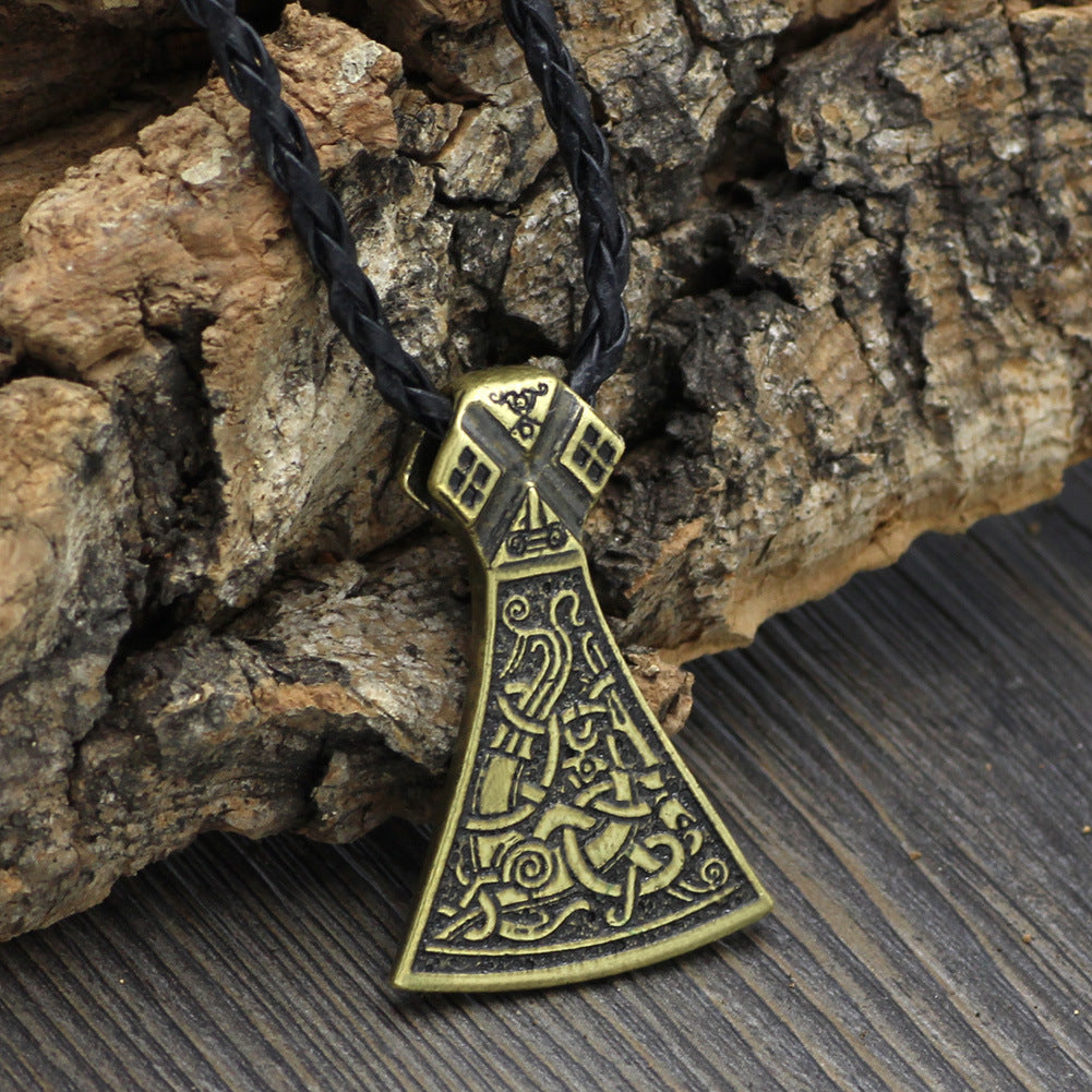 Viking Mamen Ax Necklace