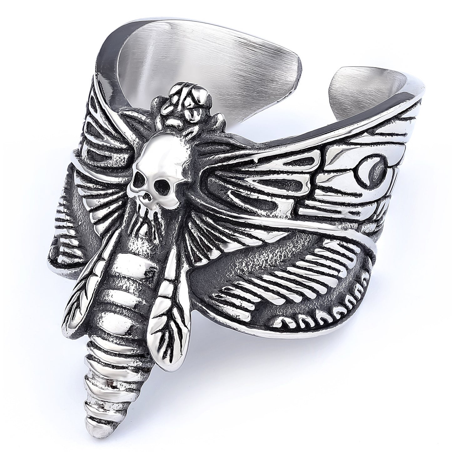 Classic Gothic Death Butterfly ring, jewelry