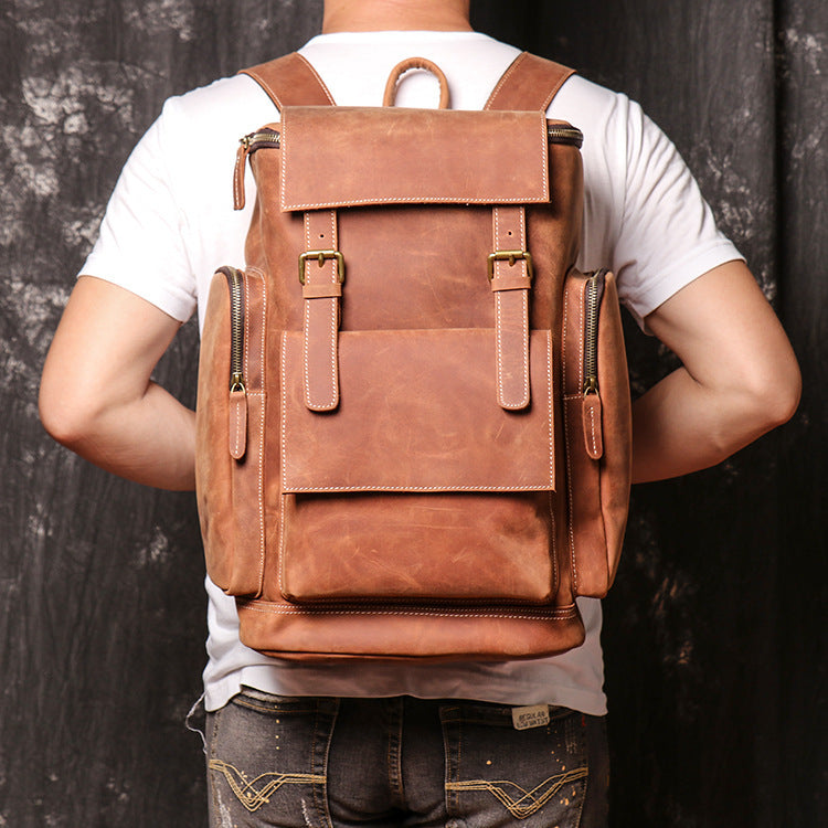 Men's Backpack Crazy Horse Leather