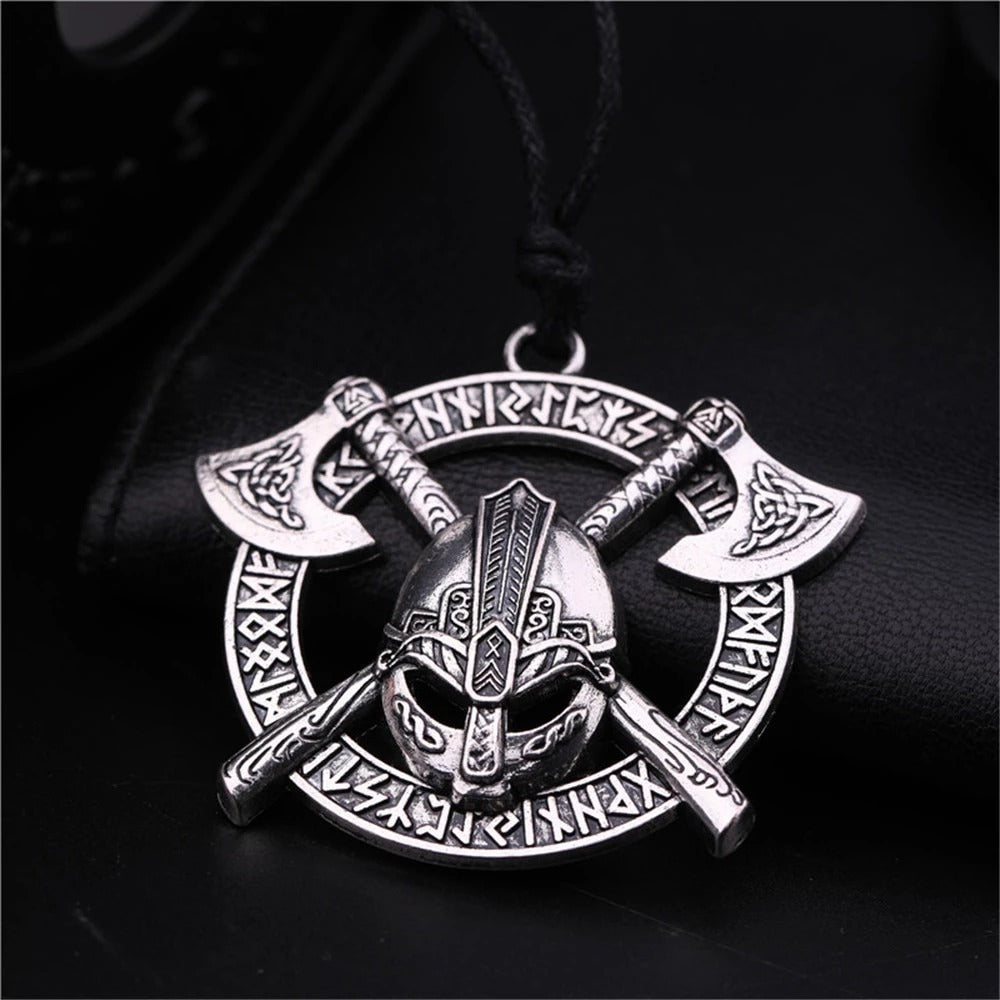 Odin Viking Helmet Necklace