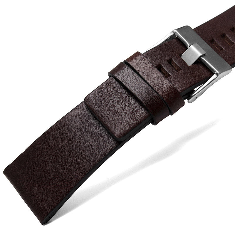 Men's watch strap leather strap chain