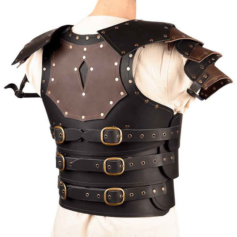 Medieval Renaissance Nordic Viking Warrior PU Leather Armor