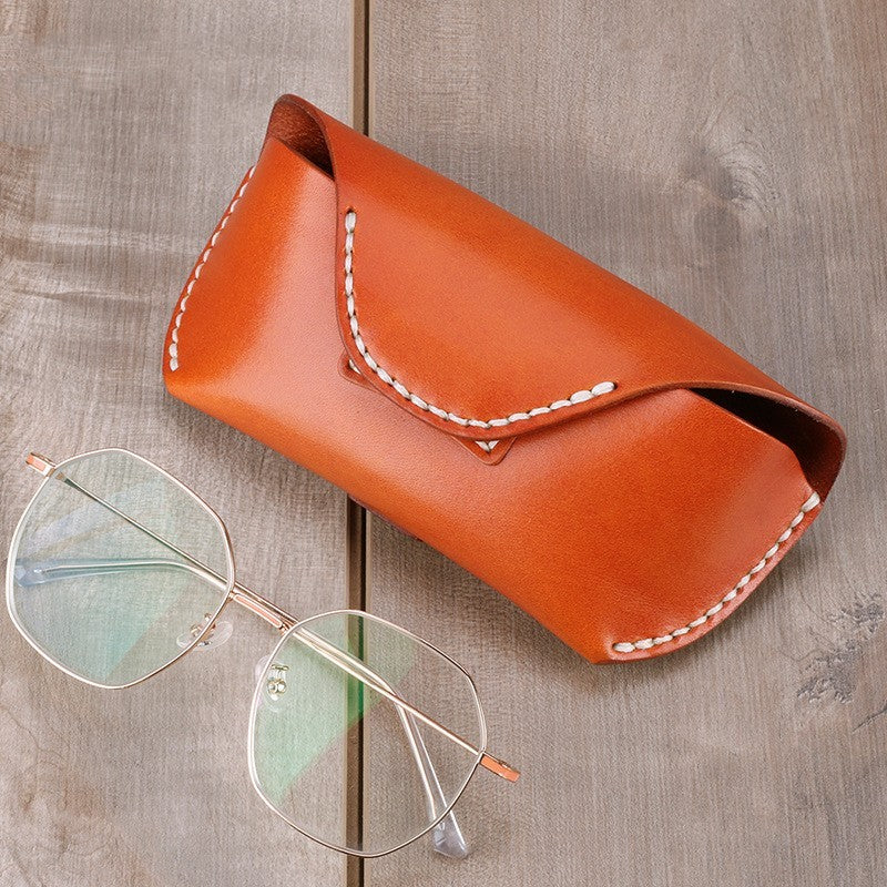 Multifunctional Simple And Portable Leather Glasses Case