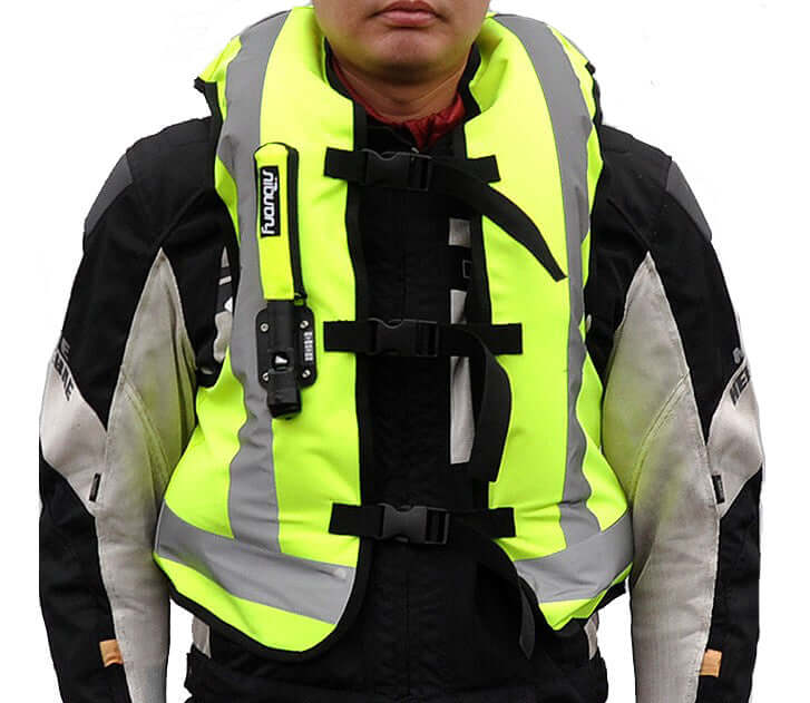 Motorcycle airbag vest