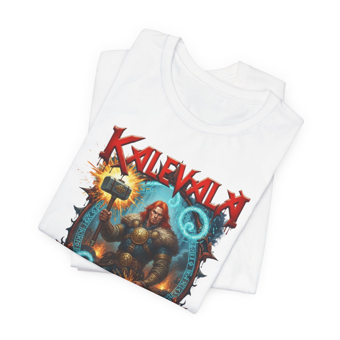 Ilmarinen seppä kalevalan raudankova tekijä –  Teepaita — Retro Graphic T-Shirt