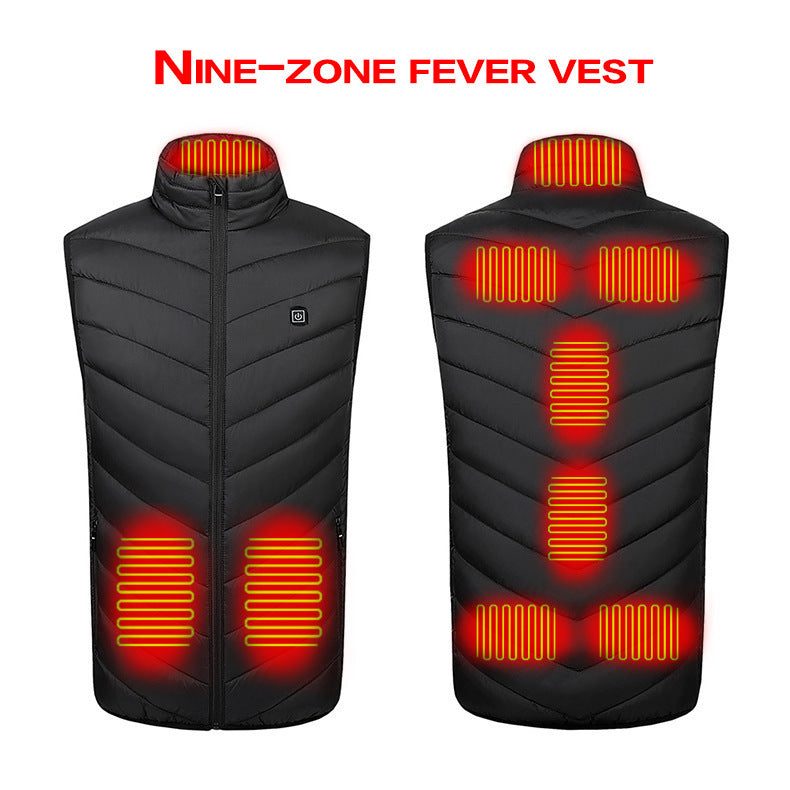 Nine-zone Intelligent Heating Vest USB Electric Safety Constant Temperature