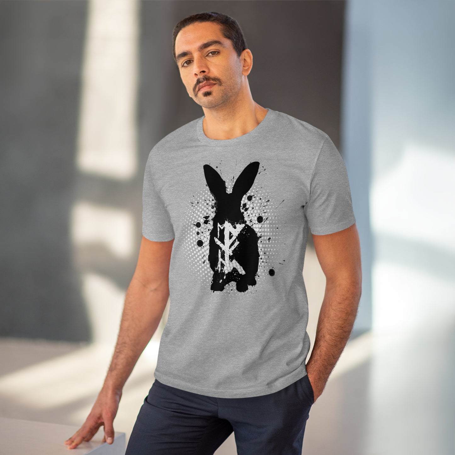 T-shirt unisex eco cotton - rabbit binding halter