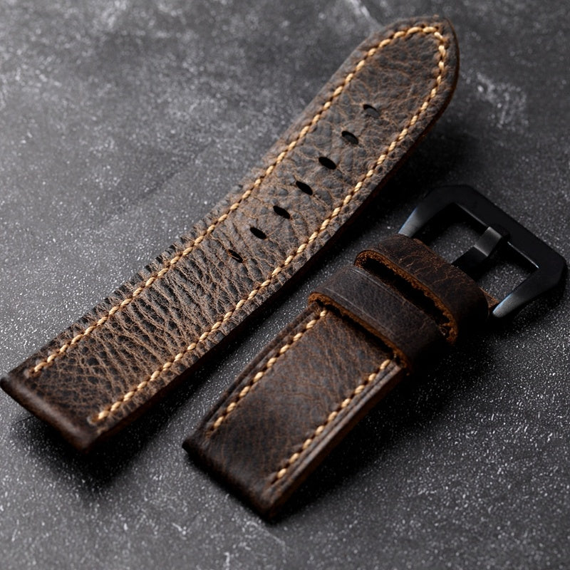 Hand-folded Head Leather Strap