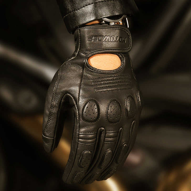 leather gloves Off-road Racing biker Protective gloves