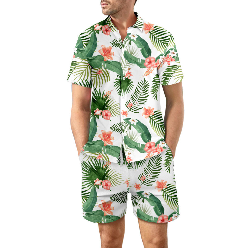 Summer Hawaiian beach suit for men - 2 pieces