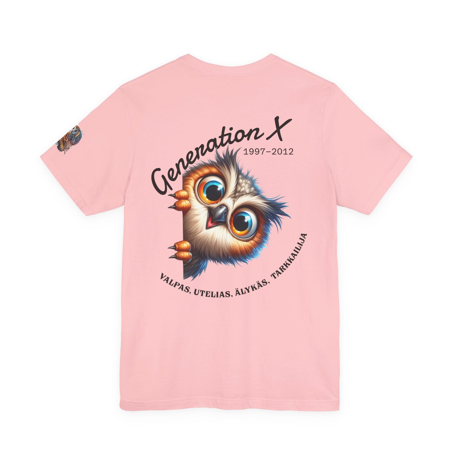 Hassu Pöllö Generation Z Tee — Funny Owl Graphic T-Shirt