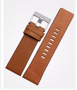 Men's watch strap leather strap chain