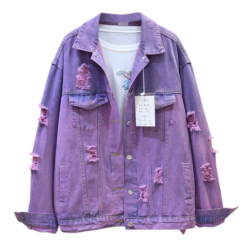 Gradient denim jacket