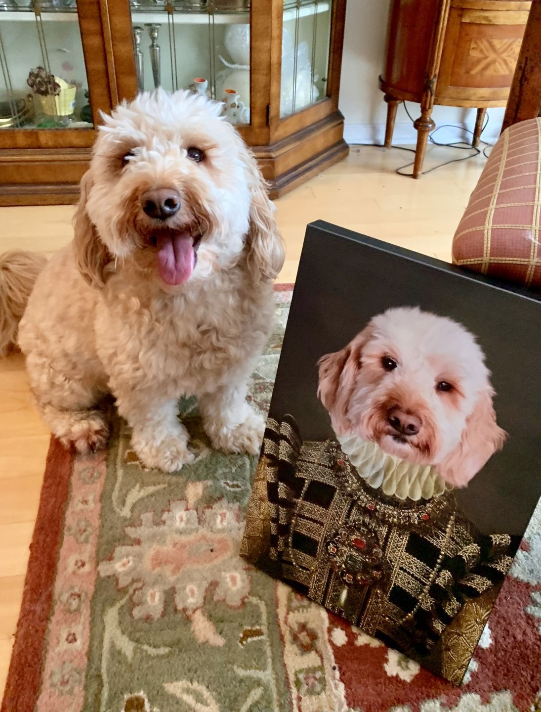 Personalized Pet Canvas Portrait Image