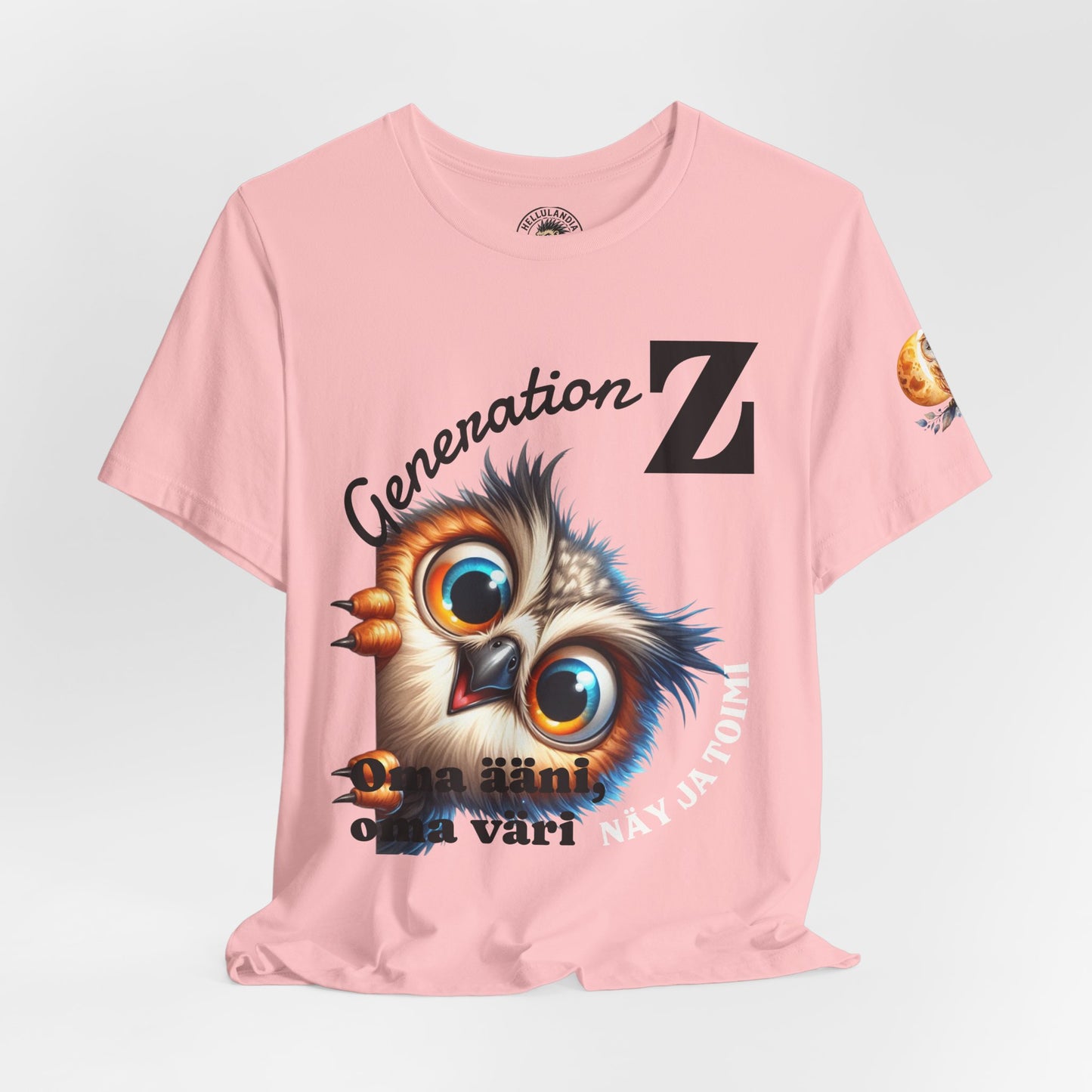 Hassu Pöllö Generation Z Tee — Funny Owl Graphic T-Shirt