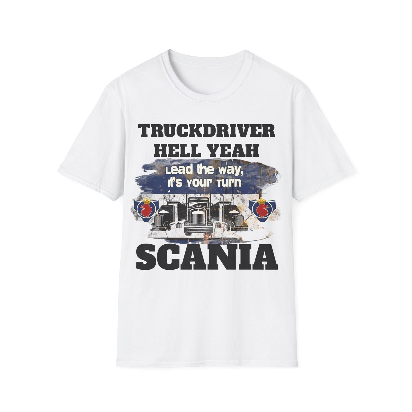 Pehmee ja Monikäyttönen T-Paita - TRUCKDRIVER - yeah