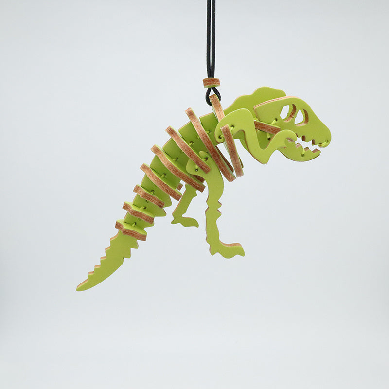 Tyrannosaurus Rex Car Pendant Leather