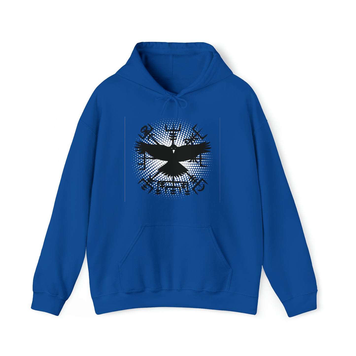 hoodie made of strong cotton - vegvisir raven