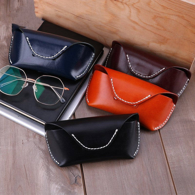 Multifunctional Simple And Portable Leather Glasses Case