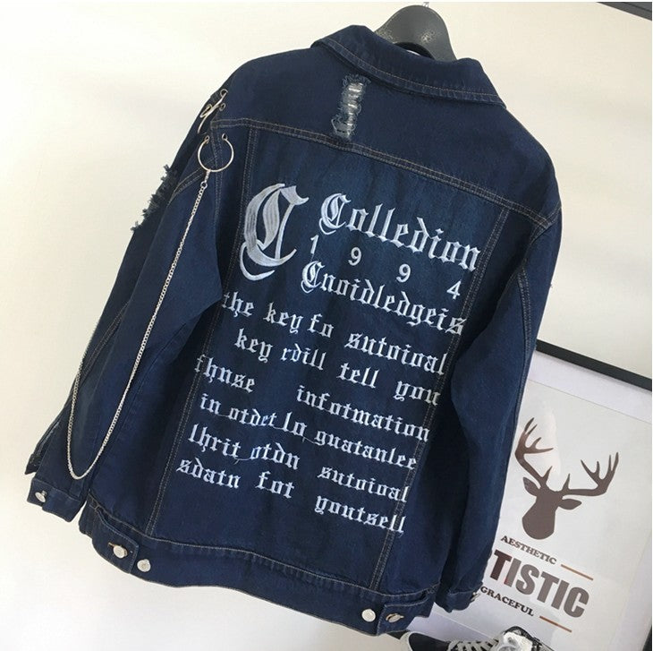 EMBROIDERY DENIM JACKET