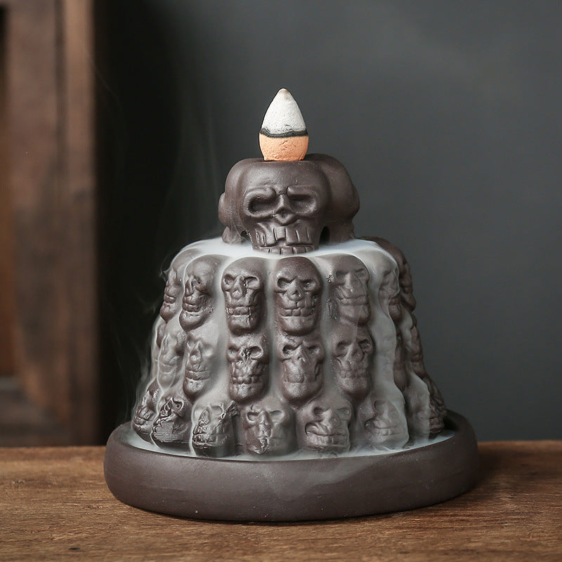 Skull soothing incense holder