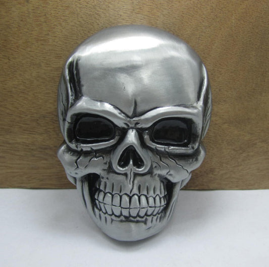 Zinc alloy skull belt buckle