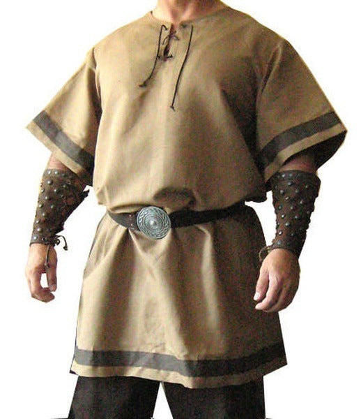 Medieval Viking Red Renaissance Fashion Coat