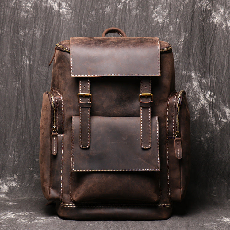 Men's Backpack Crazy Horse Leather