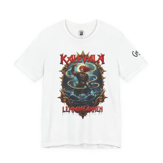 Lemminkäinen – Tuonelan musta joki n t‑paita bändi tyyliin T-Shirt — Retro Vintage Logo Tee