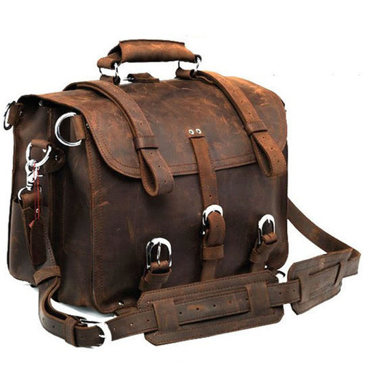 Crazy Horse Leather Suitcase