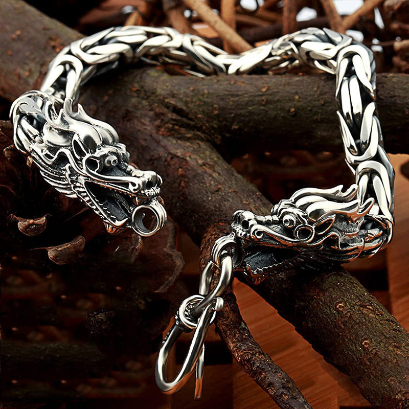 Dragon heads bracelet