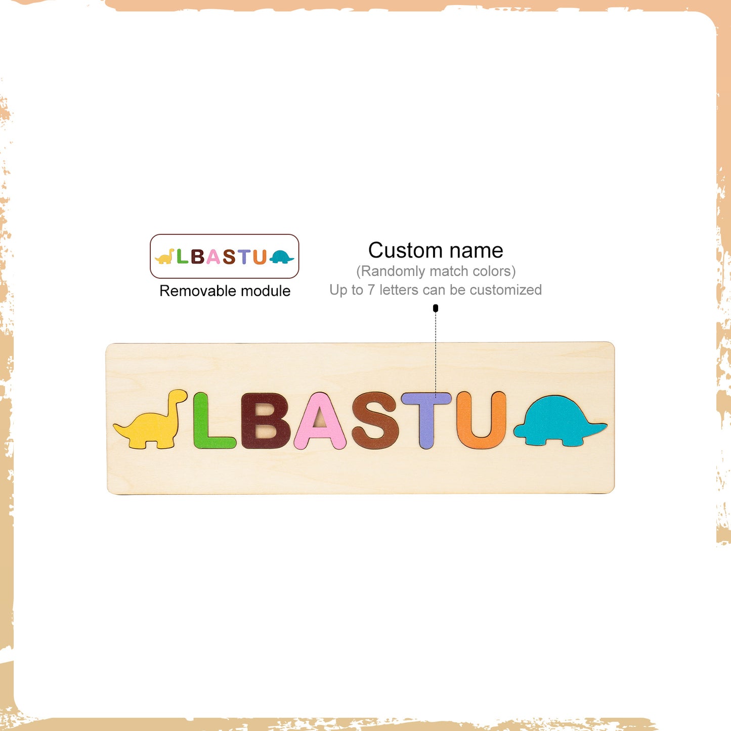 Personalized Baby Name Wooden Puzzle Toy