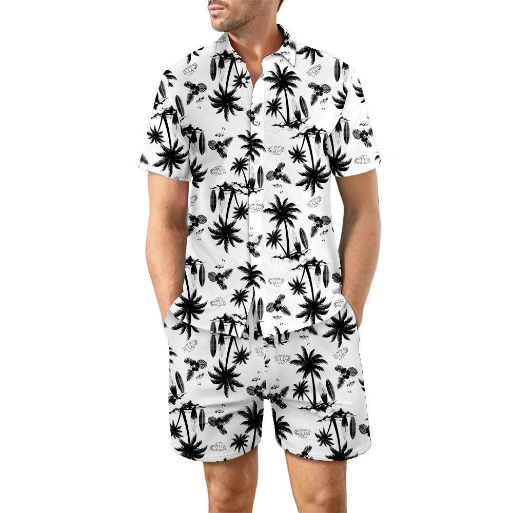 Summer Hawaiian beach suit for men - 2 pieces