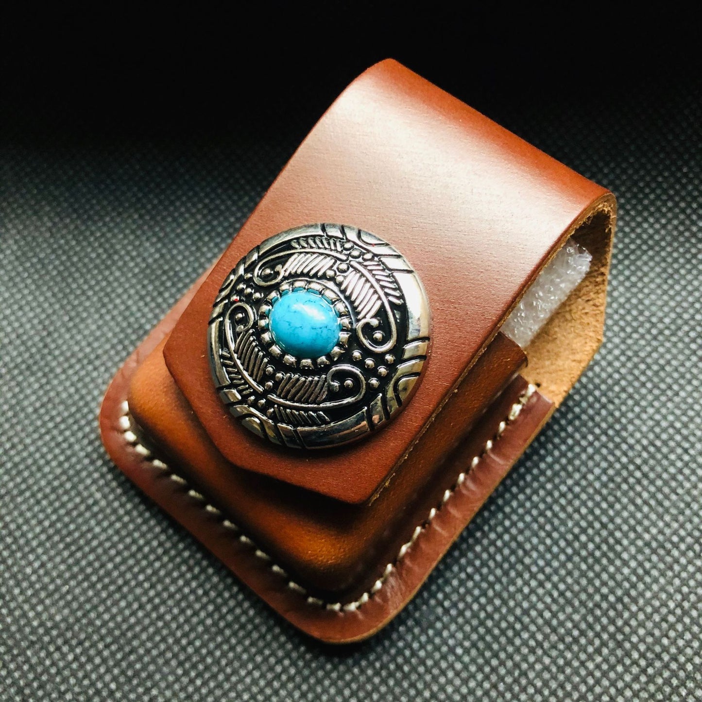 Kerosene Lighter Leather Handmade Personality Leather Case