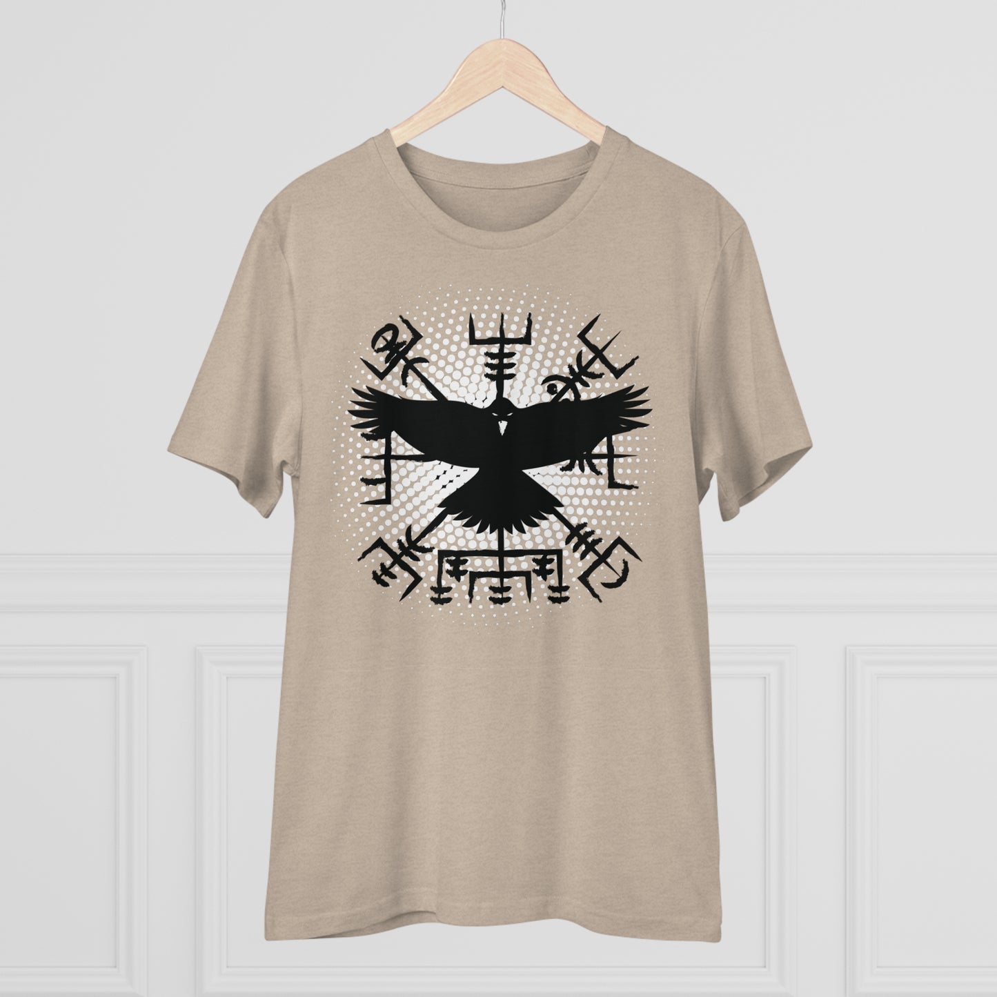 T-shirt unisex eco cotton - vegvisir and raven